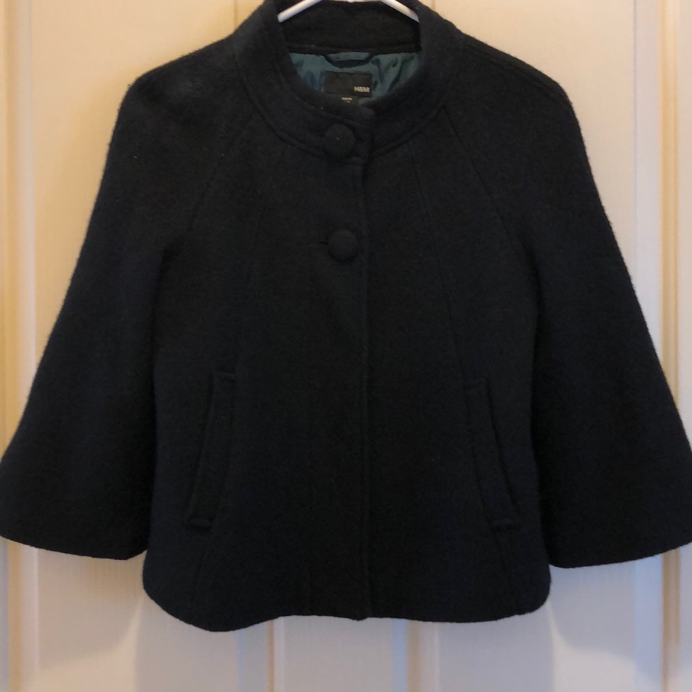 H&M black wool blazer